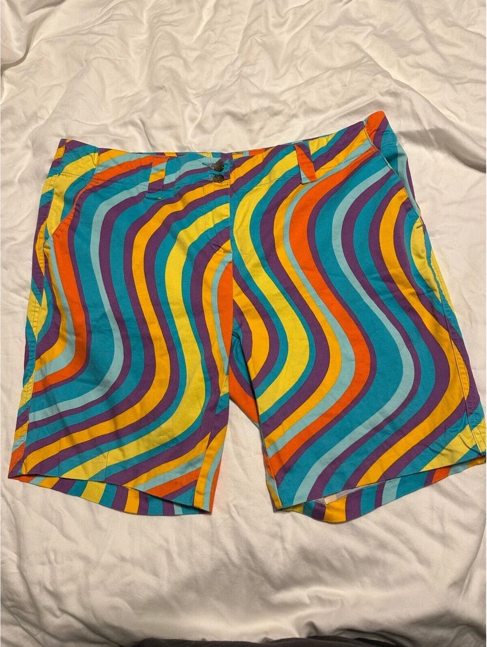 Psychadelic Loudmouth Golf Shorts Womens size 14